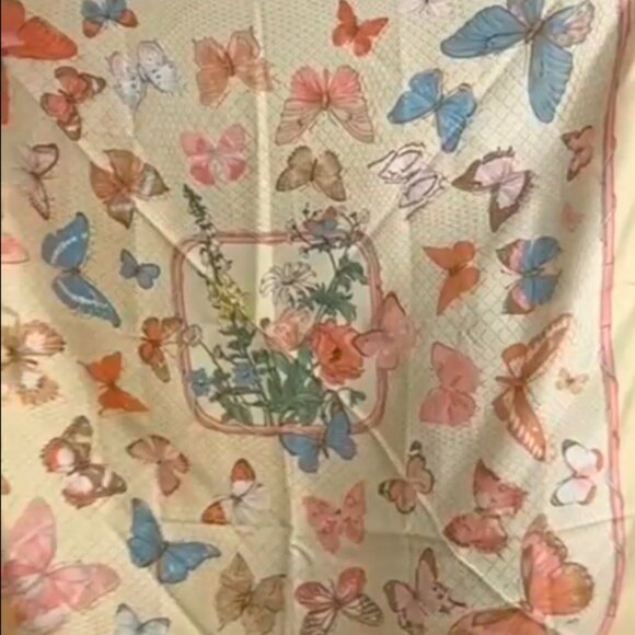 Hermes Scarf "Farandole" By Caty Latham 90cm Silk - Very Good Condition VINTAGE - Picture 9 of 9